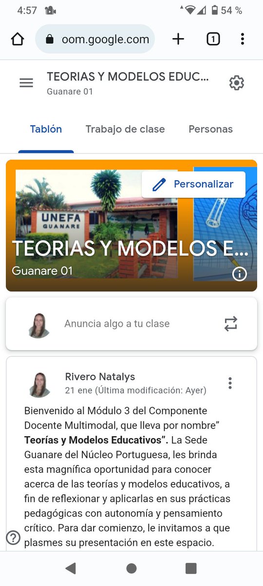 Natalysrivero's tweet photo. Con un compartir de saberes tuve el privilegio de realizar actividad de cierre Módulo 3 Teorías y modelos Educativos del Diplomado en Formación Docente Multimodal UNEFA sede Guanare . https://t.co/SiPkjagp92