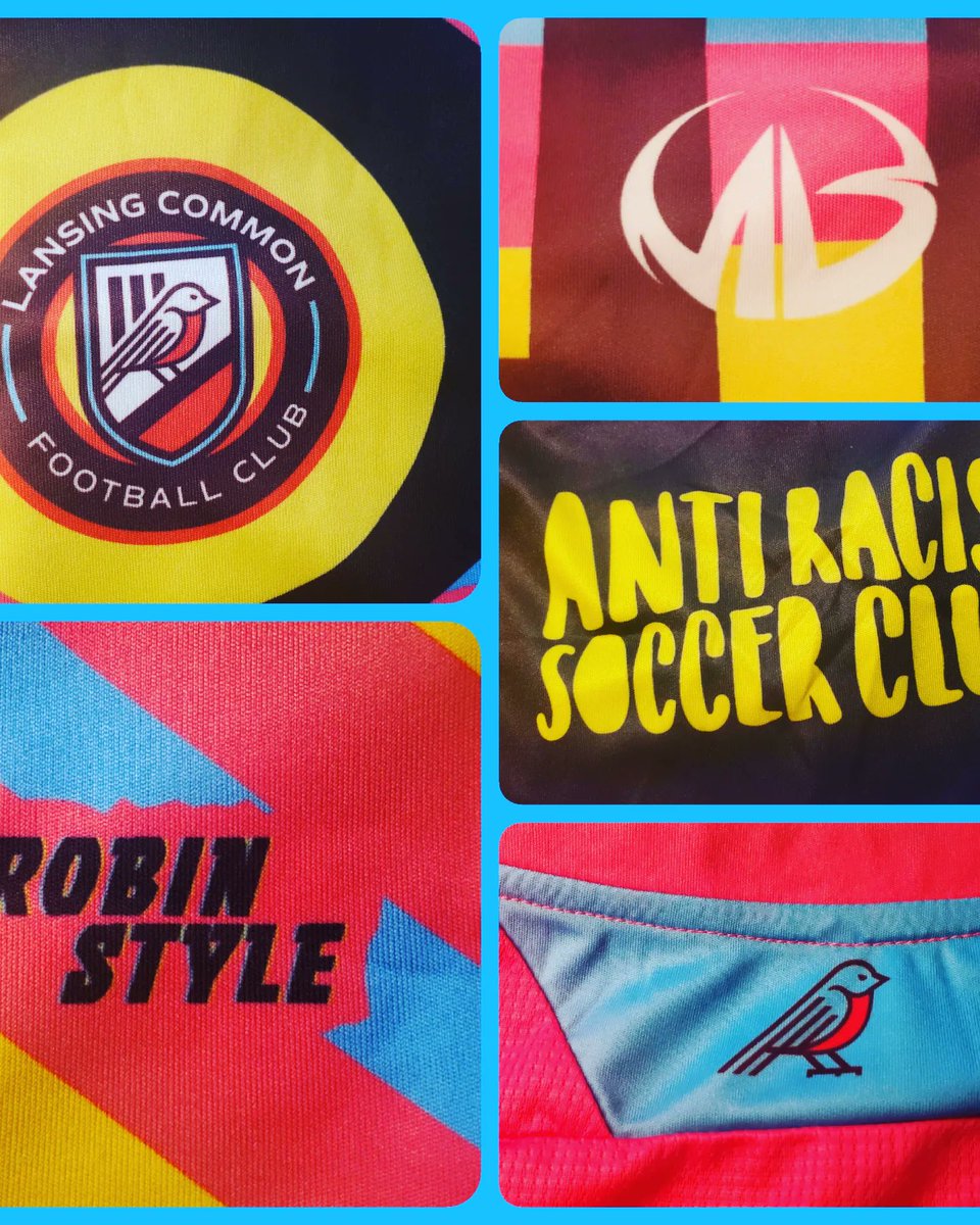 BrocksKitCloset's tweet photo. Up The Robins! 2022 @lansingcommonfc GK shirt. Wow! What a shirt! From the colors, to the neckline, to the details, to the pattern extending onto the back. Everything about this shirt is great! 🤎💙⚽️ #footballshirt #soccerjersey #kitcollector #lansingcommonfc #mwpl #robins https://t.co/BDxYXoYB5u