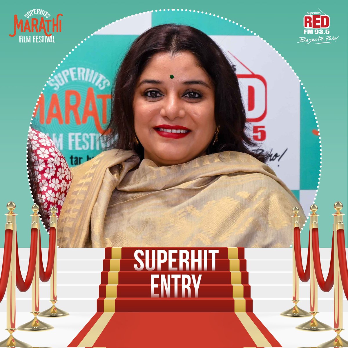 Kshitee Jog's presence for the screening of Jhimma at the Superhits Marathi Film Festival just added more flavour to it's screening today and it definitely made it special for the fans! 

#MFF2023 #SuperhitsMarathiFilmFestival  @kshiteejog