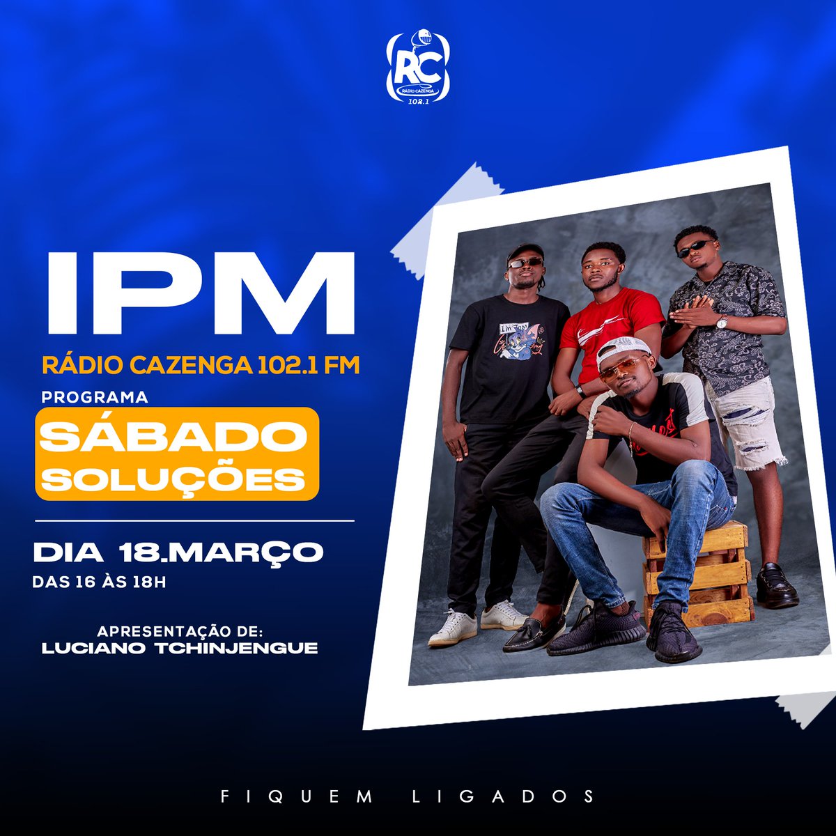 B_Jay_RNO's tweet photo. É hoje família!☺️🥰
Daqui a pouco na "Rádio Cazenga" em Luanda!
#IPM #BJay #RealNiggazOnly ©2023 https://t.co/kraHwEo9xS