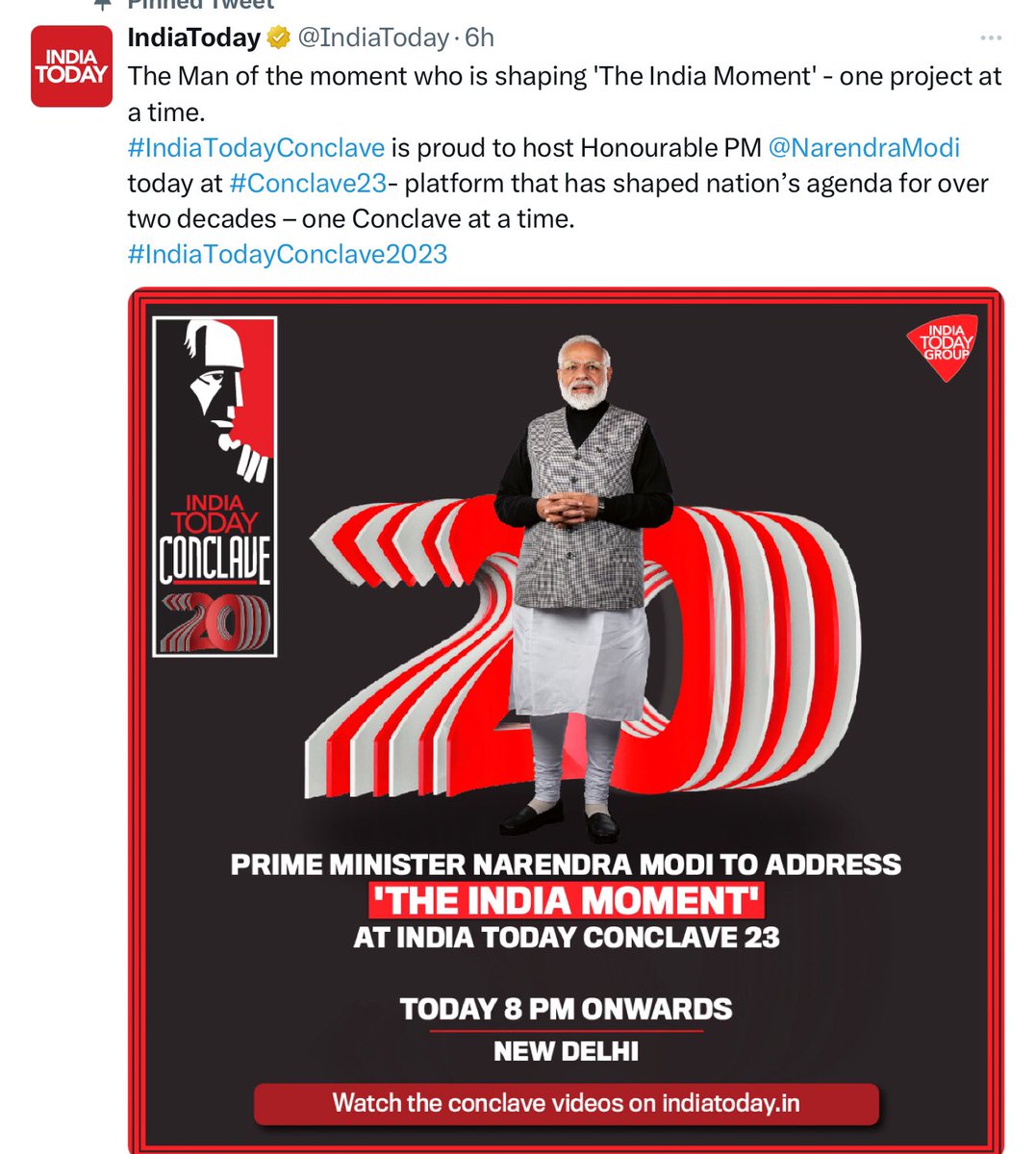 RomeshNadir's tweet photo. #WatchTheNarrative
The scene today 18th March 2023. Watch the poster now at #Conclave2023 and which was 5 years back on #Conclave2018 @InfiaToday
PM Narendra Modi called the Man Of The Moment, transforming India. And remember how Sonia Gandhi was presented as “the great unifier” https://t.co/0aXNGkZJWS