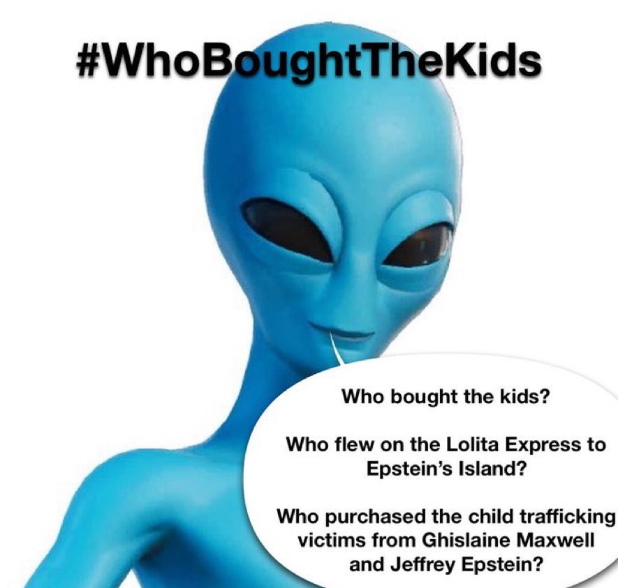 mitchfreeze's tweet photo. @piper4missouri Who bought the kids?
Any comment of the child trafficking Pedo-rings, and the people who purchased the child trafficking victims from Ghislaine Maxwell and Jeffrey Epstein?
Any comment on the #EpsteinClientList or #MaxwellClientList ??
#WhoBoughtTheKids 🤔 https://t.co/2Qp4f94zYG