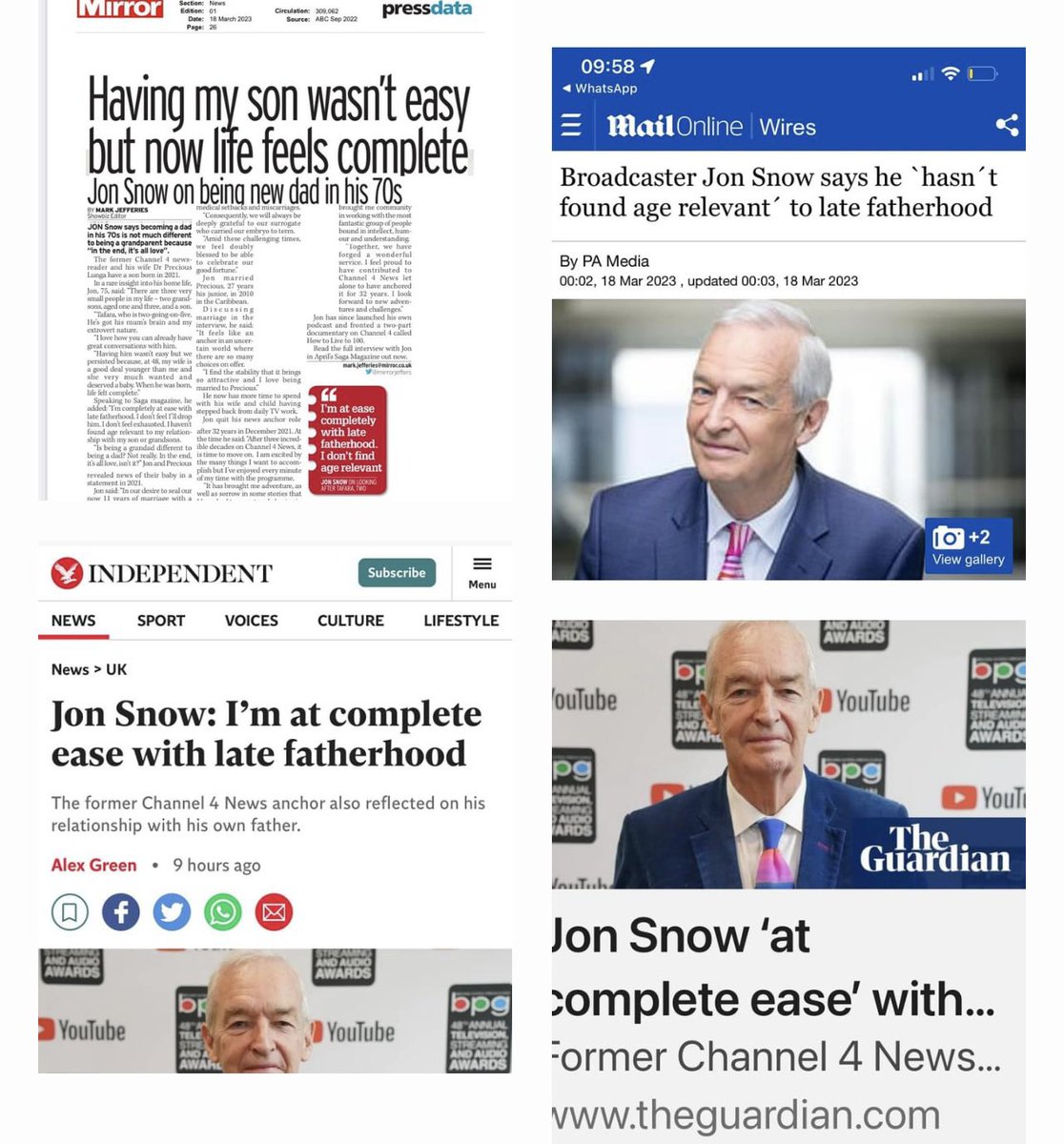 What a fabulous Fleet Street response to the brilliant piece by <a href="/jonsnowC4/">Jon Snow</a> in April’s Saga Magazine. It’s available to read now at our digital home Exceptional.com  <a href="/SagaUK/">Saga</a>