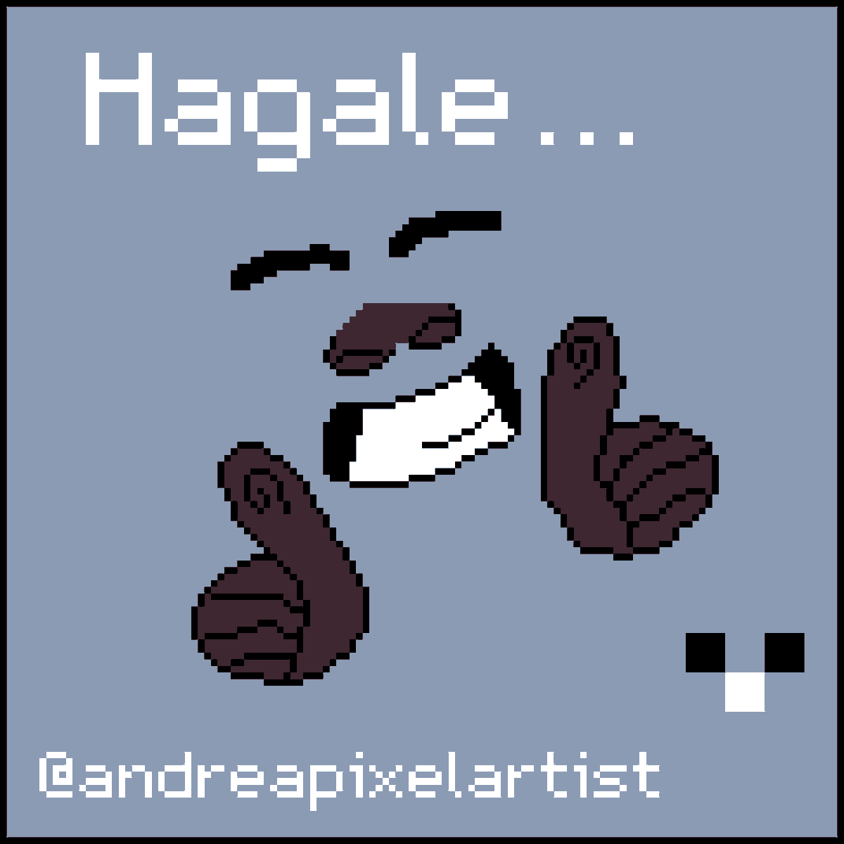 ablr171's tweet photo. 👍🏿😬👍🏿

#MyFriendsInADrawing #drawingart #pixelart #pixelartist #lugo #smile #hagale #nigga https://t.co/aF0aeyNUTj