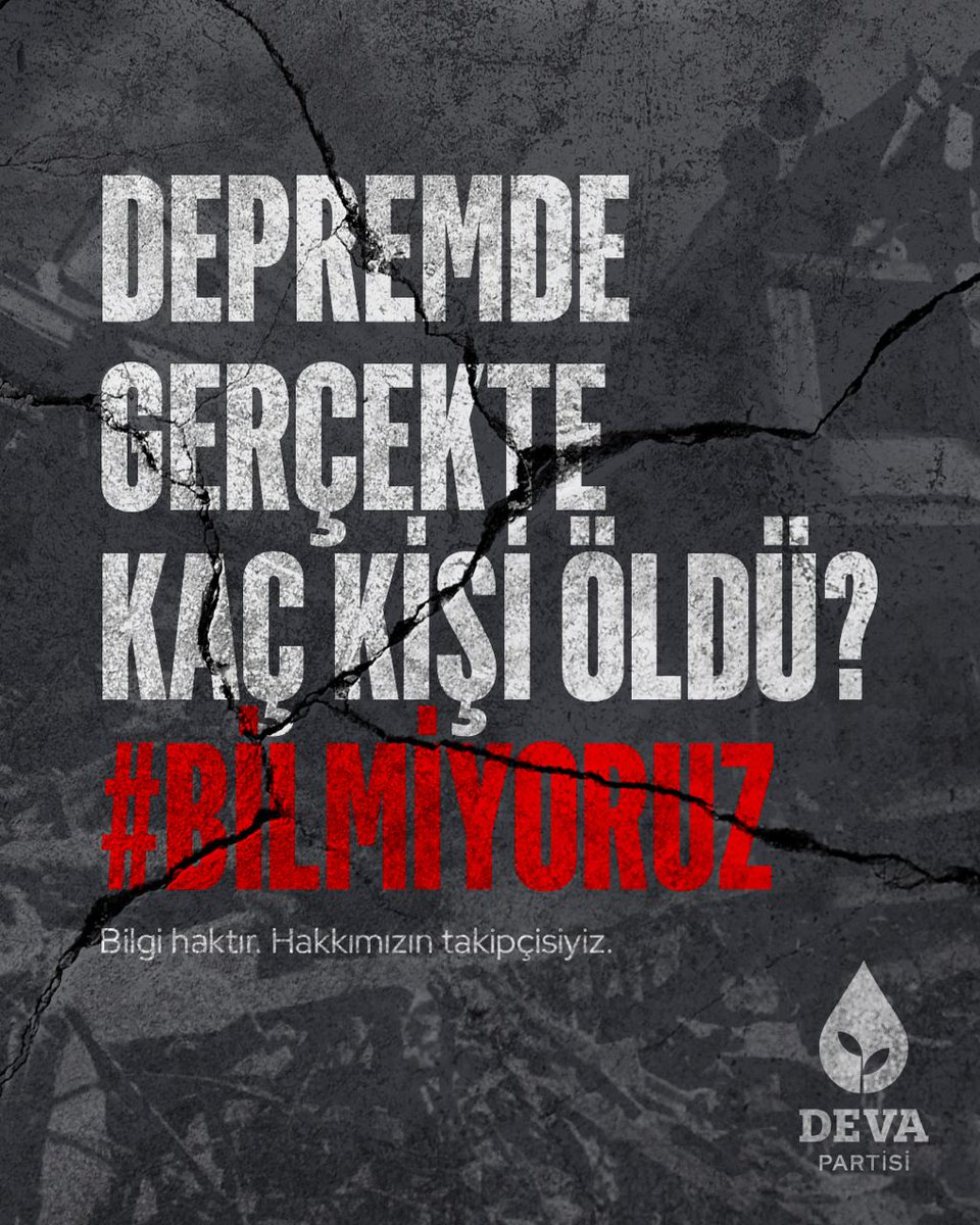Depremde gerçekte kaç kişi öldü?

#bilmiyoruz