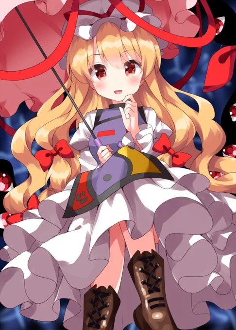 #深夜の真剣お絵描き60分一本勝負 八雲紫 