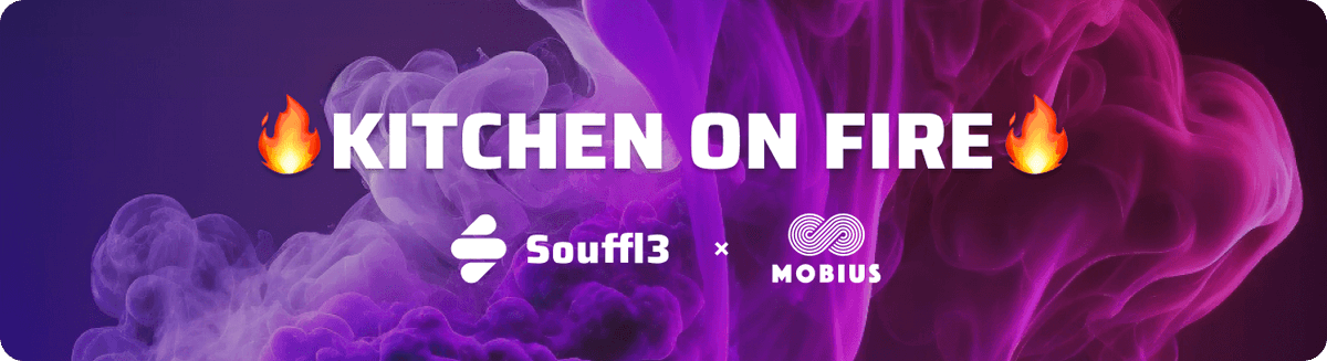 Exciting news!🔥Souffl3 and <a href="/mobius_market/">Mobius</a> are teaming up to bring you KITCHEN ON FIRE! 🍴🔥Get ready for a bake off like never before, where you can directly exchange Souffl3's ingredients for $MOB Token Box! 🤑Don't miss out on this epic collaboration!🫐
souffl3.com/bakeoff/mobius…