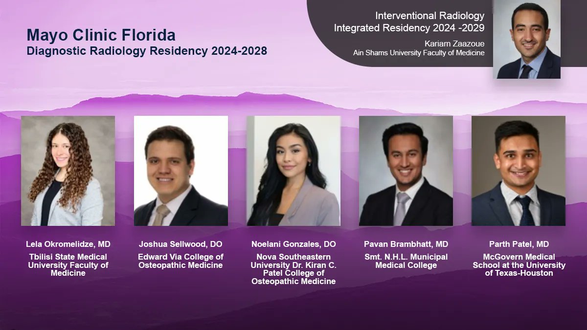 MayoRadiology's tweet photo. We're pleased to introduce our newest @MayoClinic #RadResidents who will continue their medical training at #MayoClinicFL! We look forward to working and learning together. Congratulations and welcome to all!

#MatchDay2023 #Match2023 https://t.co/HXHn6nVwYR