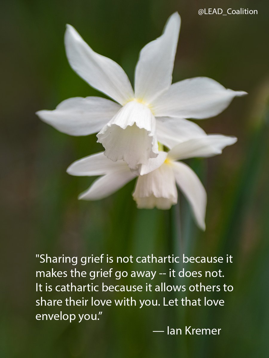 In #gratitude for all who offer support as we grieve. (image: @LEAD_Coalition) #Alzheimers #dementia #quote