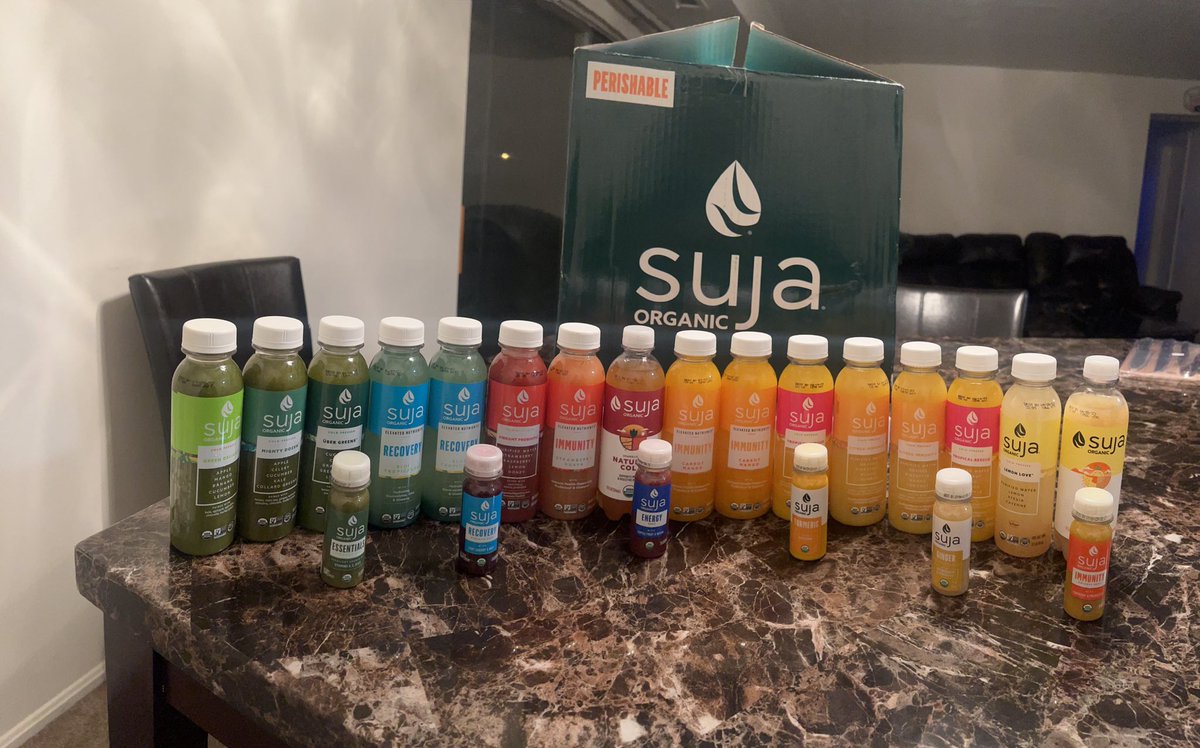Shoutout to <a href="/XtraPSolutions/">Xtra Point Solutions</a> for connecting me with <a href="/SujaJuice/">SujaJuice</a> !!!!

They have sent me some amazing drinks that I will be drinking daily!!!

#athlete #Suja #juice #organic #energy #favors