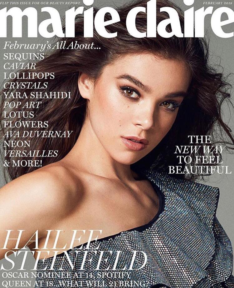 EX1Cosmetics's tweet photo. Once again, #VincentOquendo, the magician of make-up, has left us in awe with this exquisite Hailee Steinfeld photoshoot using EX1 cosmetics for Marie Claire. Can't get enough of this #tb masterpiece!" 📸💋 #HaileeSteinfeld #VincentOquendo #ex1cosmetics https://t.co/sKhKLrCJvD