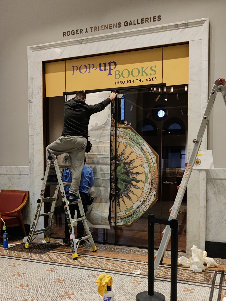 THIS Is Happening! 'Pop-Up Books' is almost ready to open on Tuesday @NewberryLibrary #bts