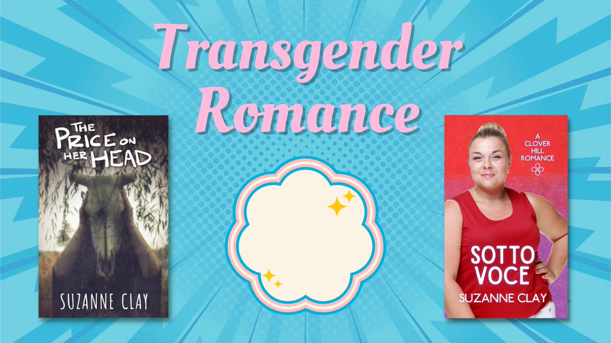 @skyekilaen If you've been looking for trans romances, check out this showcase and grab yourself a new read!

My featured books are THE PRICE ON HER HEAD, a trans F/F fantasy monster romance, and SOTTO VOCE, an M/M/F small town hurt/comfort novella! #PromoLGBTQIA

books.bookfunnel.com/transgender-ro…