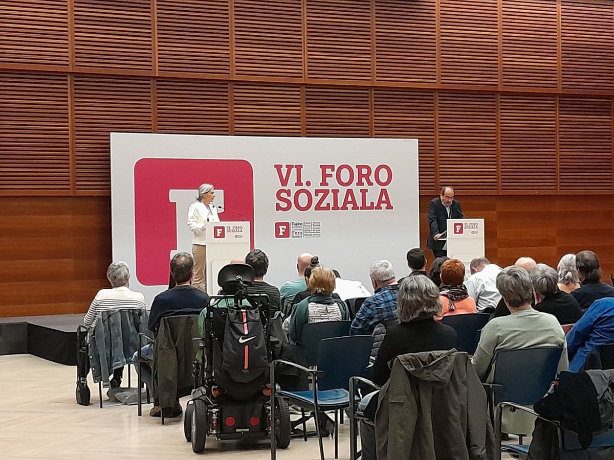 El <a href="/ForoSoziala/">Foro Soziala</a> ha finalizado su recorrido de 10 años este sábado con la celebración de su VI congreso en #Donostia , en el que ha estado nuestra coordinadora de Gipuzkoa <a href="/arantzagg/">Arantza González 🔻</a>
‼️Agradecemos y valoramos el trabajo del #ForoSocialPermanente para conseguir la paz en Euskadi 🔻