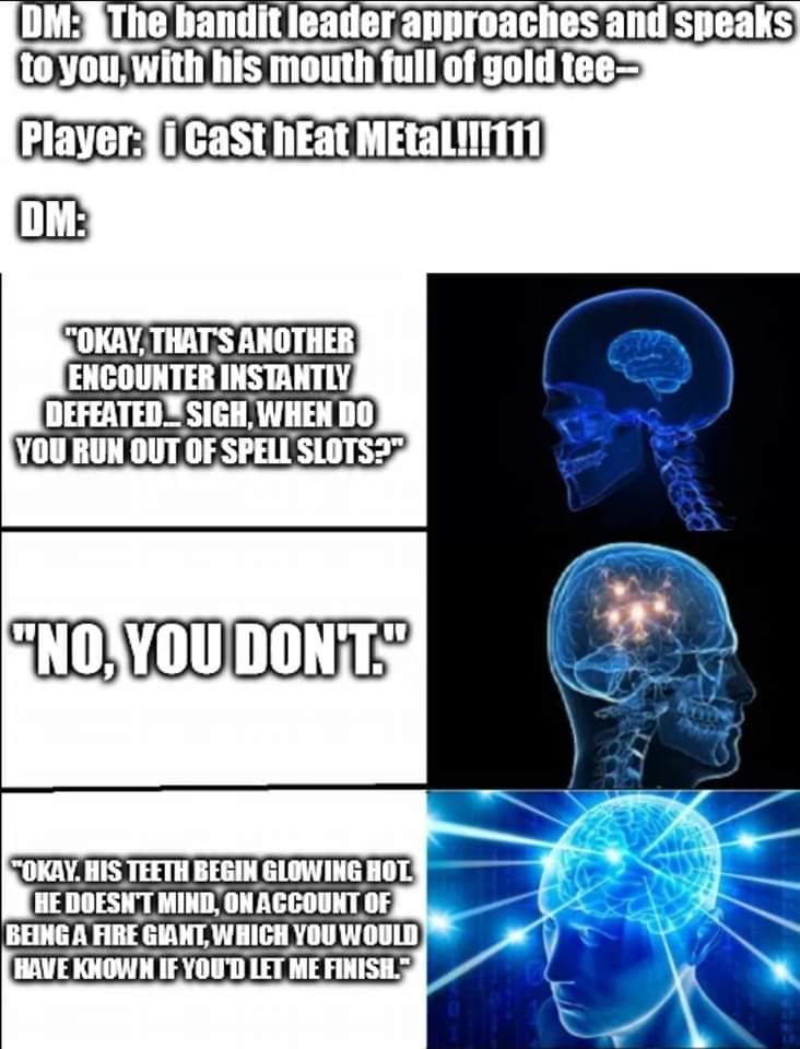srrpgsandmoore's tweet photo. Saturday Meme :D

.
.
.

#meme #memes #funny #dnd #ohno #haha https://t.co/3gEj9MJjEy