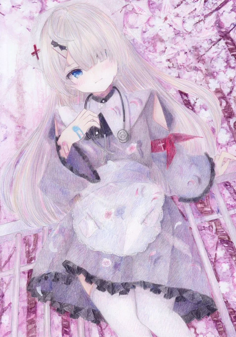  #オリジナル #アナログ #色鉛筆 #透明水彩  