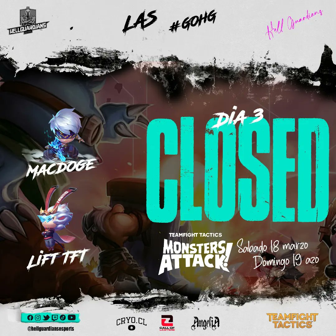 Los poderosos de #VALORANT se juegan el todo en la <a href="/OlympusTorneos/">Olympus Torneos</a> vs <a href="/usepticals/">Usepticals 🦅</a> 

Nuestros representantes de #TFT se juega la clasificación a siguiente fase de las Qualifier Las - Lan.

Sponsor: AngeliA (Spotify)

Partners:
<a href="/CallOfLawyers/">Call of Lawyers</a> 
@cryo.cl (IG)