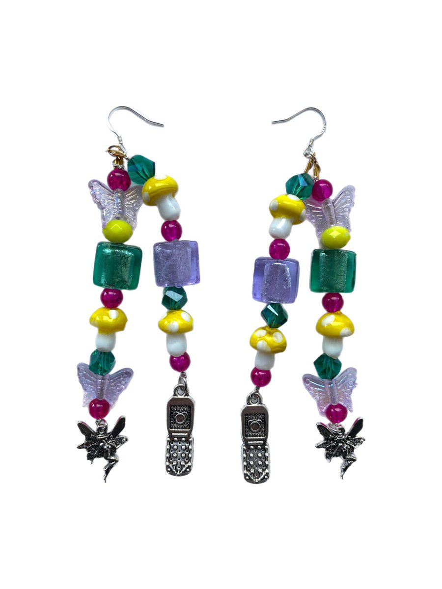deathbybeads's tweet photo. New ‘California Girls’ handmade beaded earrings💜💛💚 #Pixies #KatyPerry #kpop #KPOP #kawaii #y2k #Fairy #FairyTail #cottagecore #cottage #pixiecore #mushroom #butterflies #earrings #handmadegifts #psychedelic #Groove #Funky #beads #pastel #Creative #creative #unique https://t.co/yv94TgGcWq