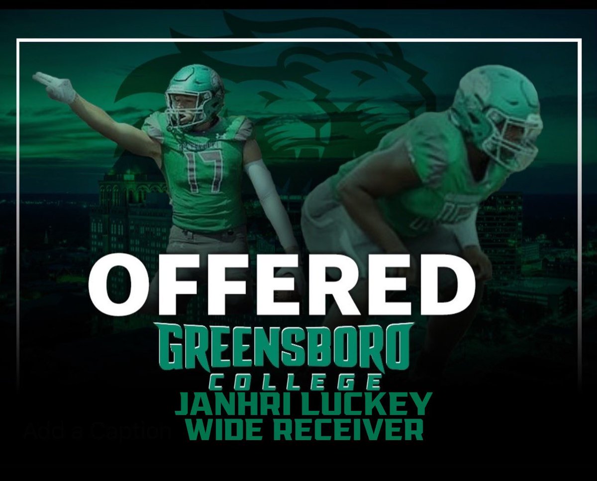 After a great visit and talk with <a href="/coach_card/">Tyler Card</a> I am truly blessed to receive my 2nd offer from Greensboro college🟢⚪️<a href="/GC_Pride_Fball/">Greensboro College Football</a>