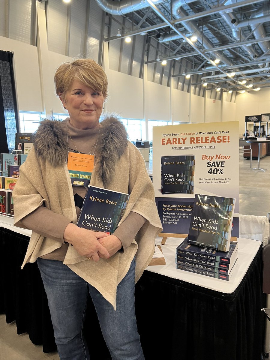 Signing When Kids Can't Read at #MRA23 at 11:30 Saturday! First place the book appears!!!