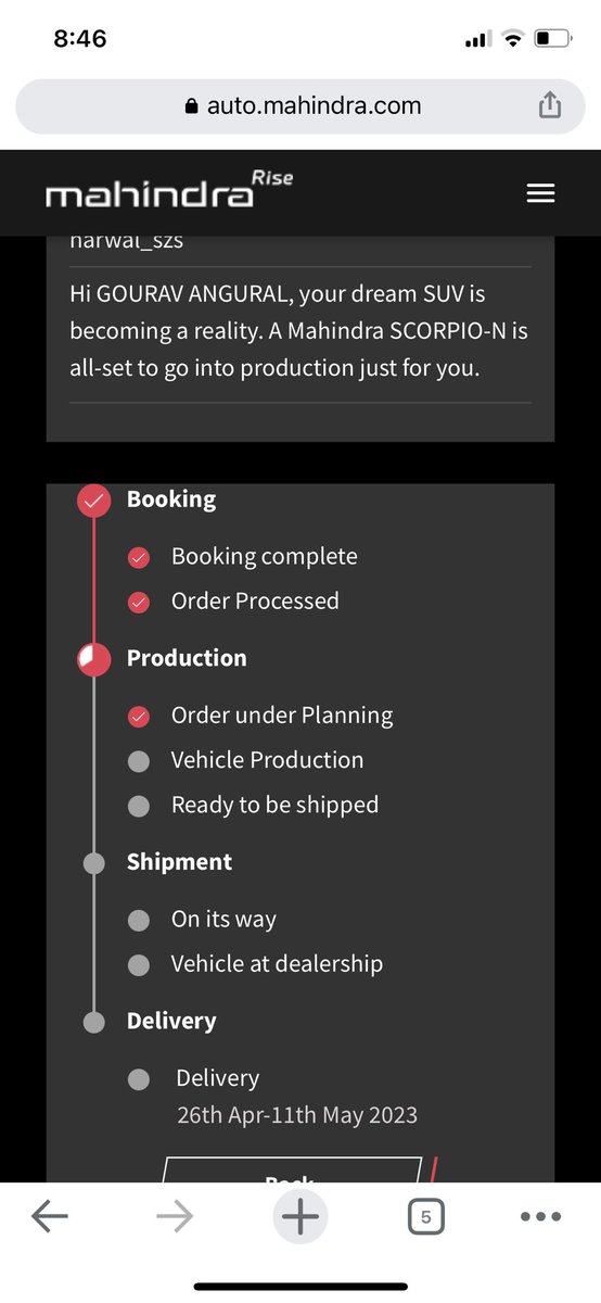 gouravangural1's tweet photo. Booked Scorpio-N Z6 on 30 July22 in introductory price,Now its been over 8 mnths and still i’m clueless regarding delivery. Even dealer and customer care are clueless. Even non introductory customers of Z8L have got their vehicles,when u will deliver lower variants?@18002096006 https://t.co/lP4xNanIKr