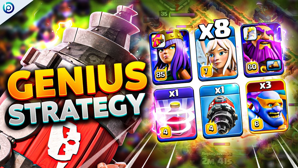 BlueprintCoC's tweet photo. ⏯️┋Hey! New Youtube video!

😱┋DOBLE CHARGE RECALL with SUPER BOWLERS and BATTLE DRILL! 

New Attack Strategy + Army Link. Check it out! 💪🏽

https://t.co/HtZAgy4raF

#LegendLeague | #ClashOn https://t.co/236oVS8laI