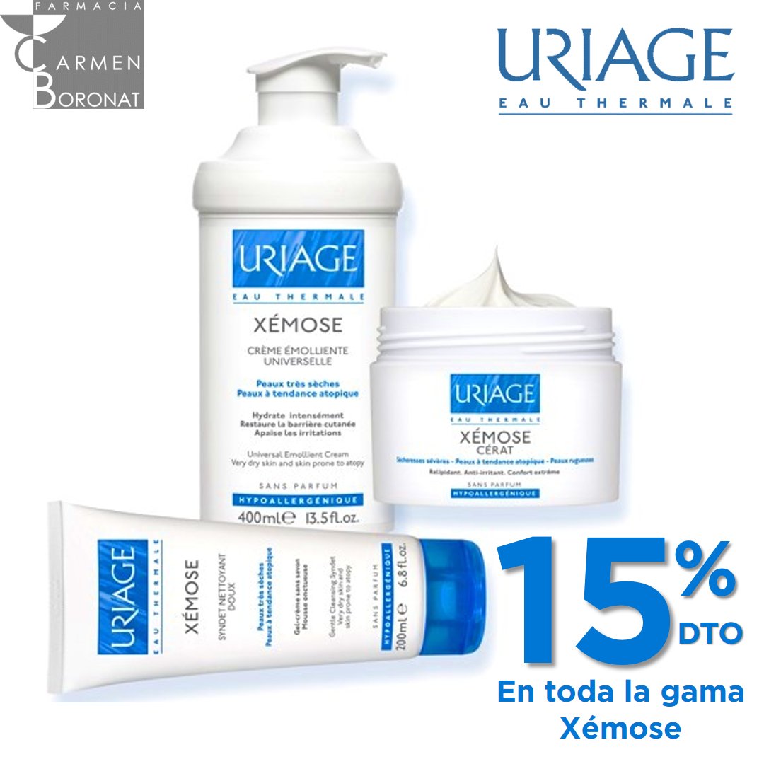 PROMOCIÓN XEMOSE💙

No te pierdas nuestra promoción para facilitarte el tratamiento de la piel atópica con un 15% de descuento durante este mes de Marzo. 

Disfrútala DURANTE EL MES DE MARZO

¡Ven a por ello!

#Xemose #Uriage #PielAtópica #Farmacia #FarmaciaBoronat #Madrid