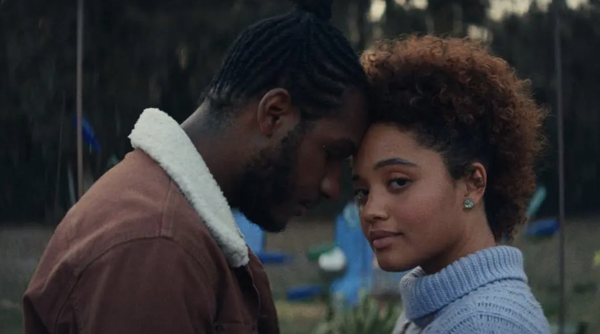 IndieWire's tweet photo. ‘The Young Wife’ Review: ‘Selah &amp; the Spades’ Director Tayarisha Poe Sends a Zany Marital Missive from the Future https://t.co/lfk39e7TSZ https://t.co/opke14vXDk