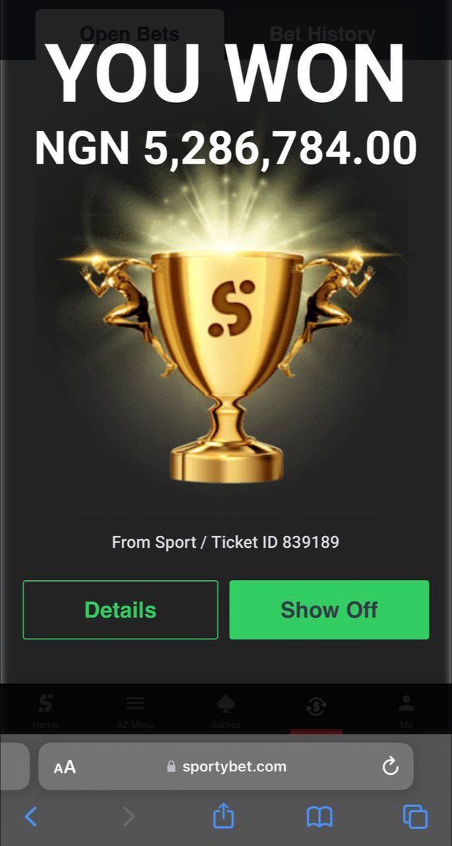 paul_anison's tweet photo. Yesterday was a day to remember This is my biggest win since my betting history.All thanks to @sure_odds02 #WBC準々決勝 #alimosho #Omo Agege #KateHenshaw #Omoni Oboli #Nigeriaelection2023 #ChelseaFC #situationreport #Dogs #Mount #NationalShutdown #Qatar https://t.co/nLqp2w4KcE