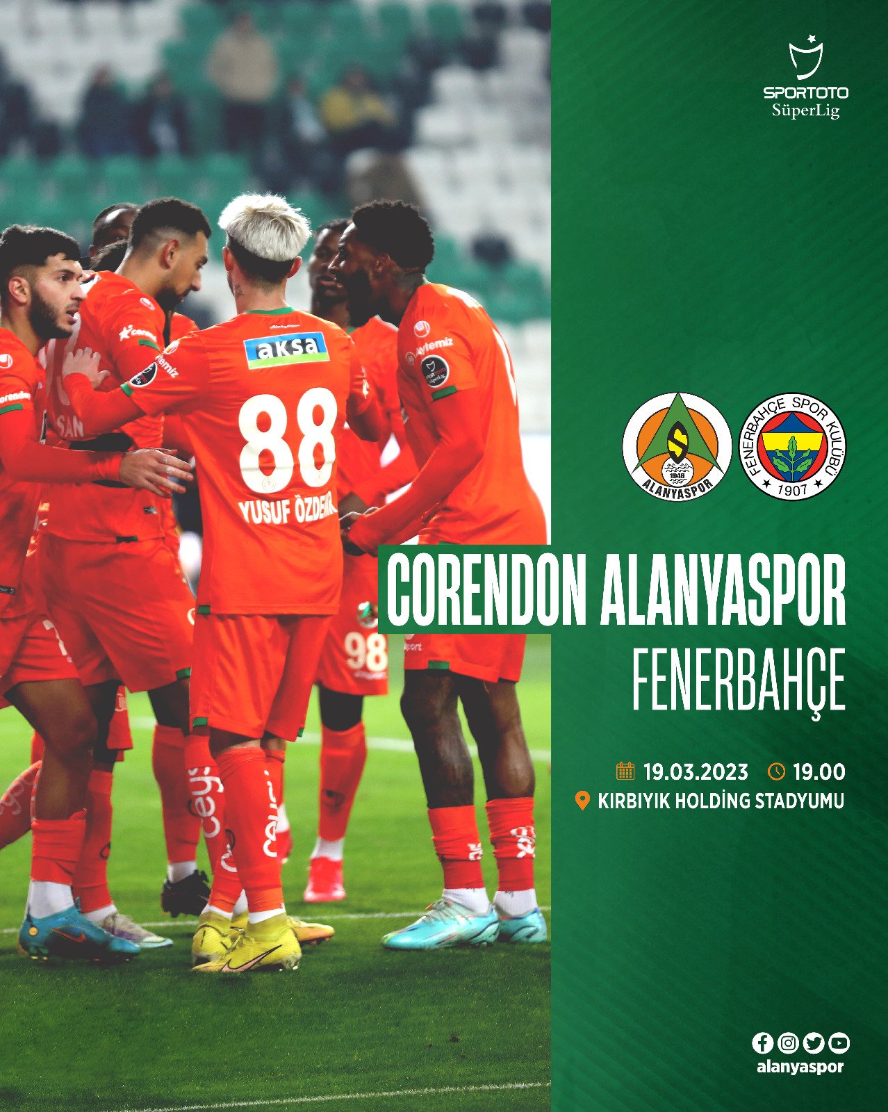 alanyaspor fenerbahçe maç afişi