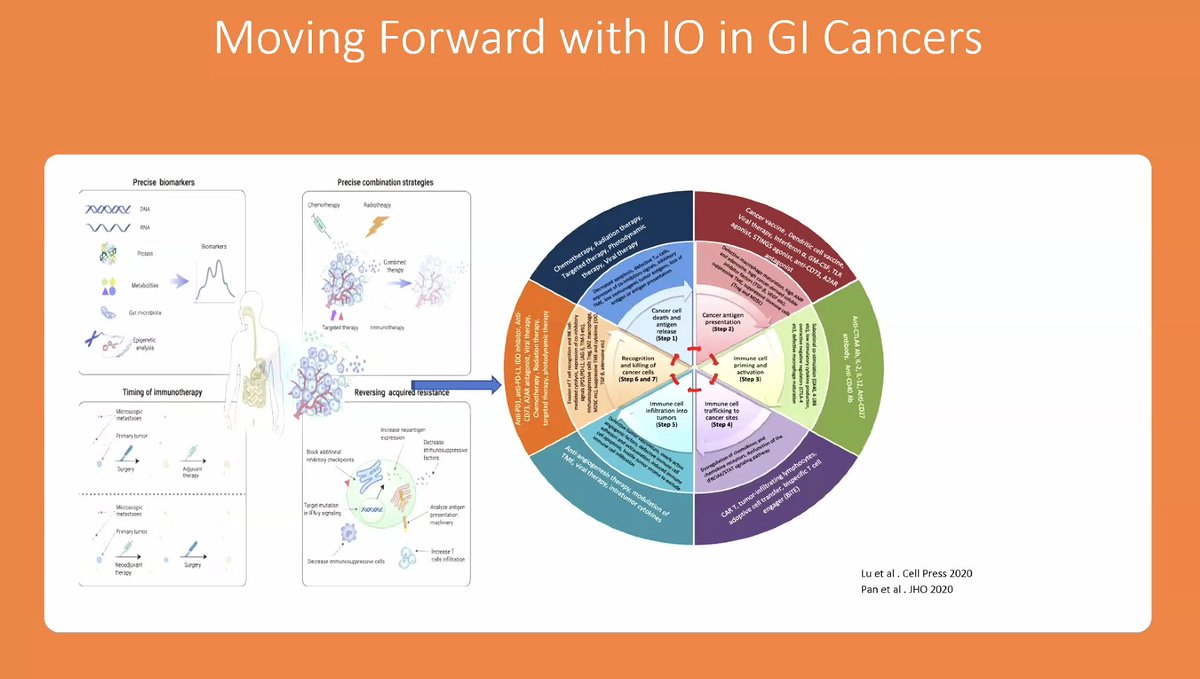 Pamela Kunz, MD, FASCO (@pamelakunzmd) on Twitter photo Superb summary by <a href="/GIcancerDoc/">Tanios Bekaii-Saab, MD</a> about role of IO in GI cancers:
1⃣IO in MSI-H CRC
2⃣IO in other MSI-H GI cancers
3⃣Combos in MSS CRC: Anti VEGF + IO, LRT + IO,
4⃣IO in esophagogastric
5⃣Combos in EG: IO + antiHER
6⃣IO in hypermutated tumors
Lots of progress!
<a href="/CedarsSinai/">Cedars-Sinai</a> Superb summary by <a href="/GIcancerDoc/">Tanios Bekaii-Saab, MD</a> about role of IO in GI cancers:
1⃣IO in MSI-H CRC
2⃣IO in other MSI-H GI cancers
3⃣Combos in MSS CRC: Anti VEGF + IO, LRT + IO,
4⃣IO in esophagogastric
5⃣Combos in EG: IO + antiHER
6⃣IO in hypermutated tumors
Lots of progress!
<a href="/CedarsSinai/">Cedars-Sinai</a>