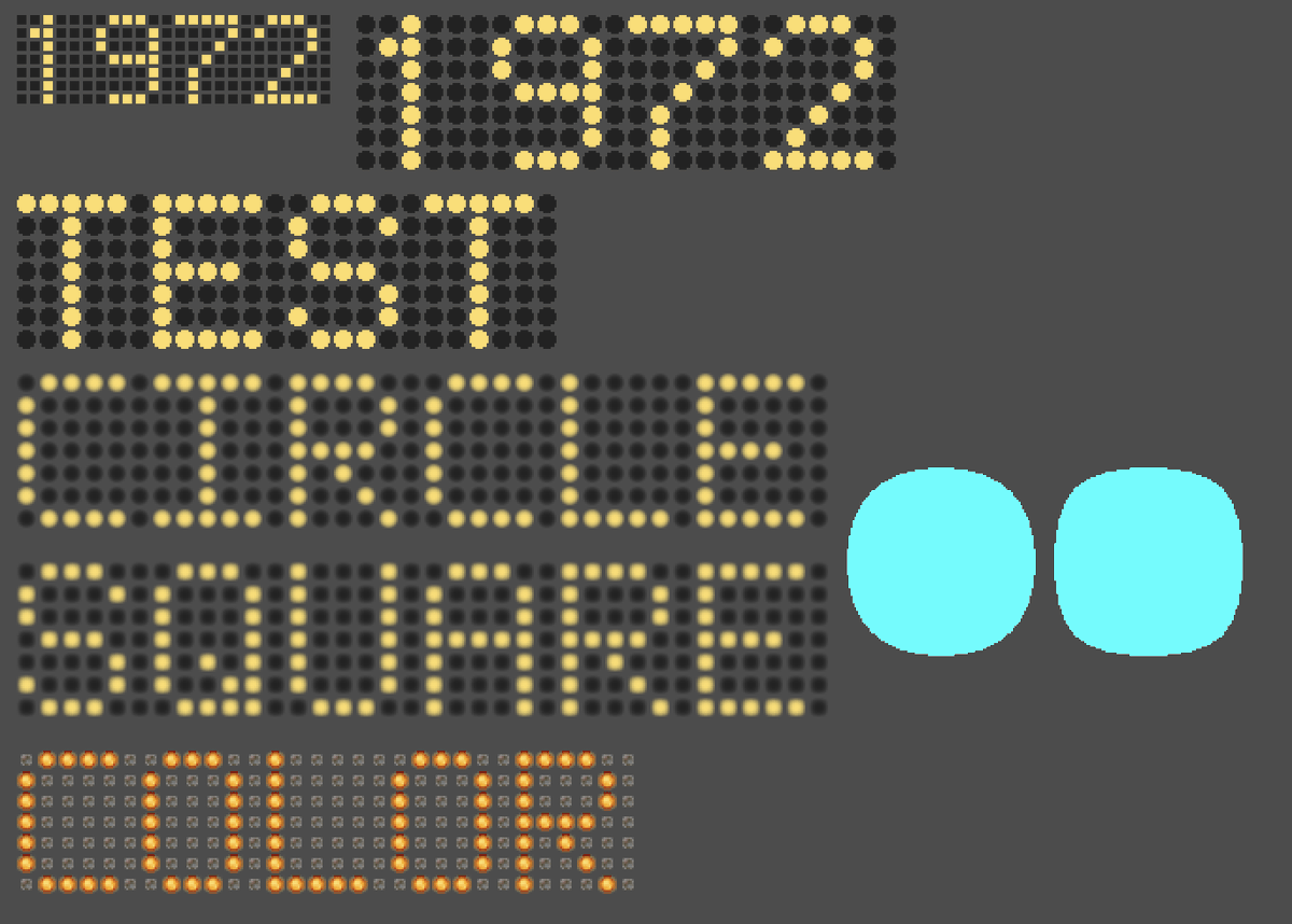 ppiecuch's tweet photo. While working on some stylised fonts I have implemented small extension to canvas server so you can draw also squircle (blend between circle and square) simply by giving some deform factor in draw_circle call. Just committed to my gitHub. #Godot #gamedev #indiedev https://t.co/63vZS34uAo
