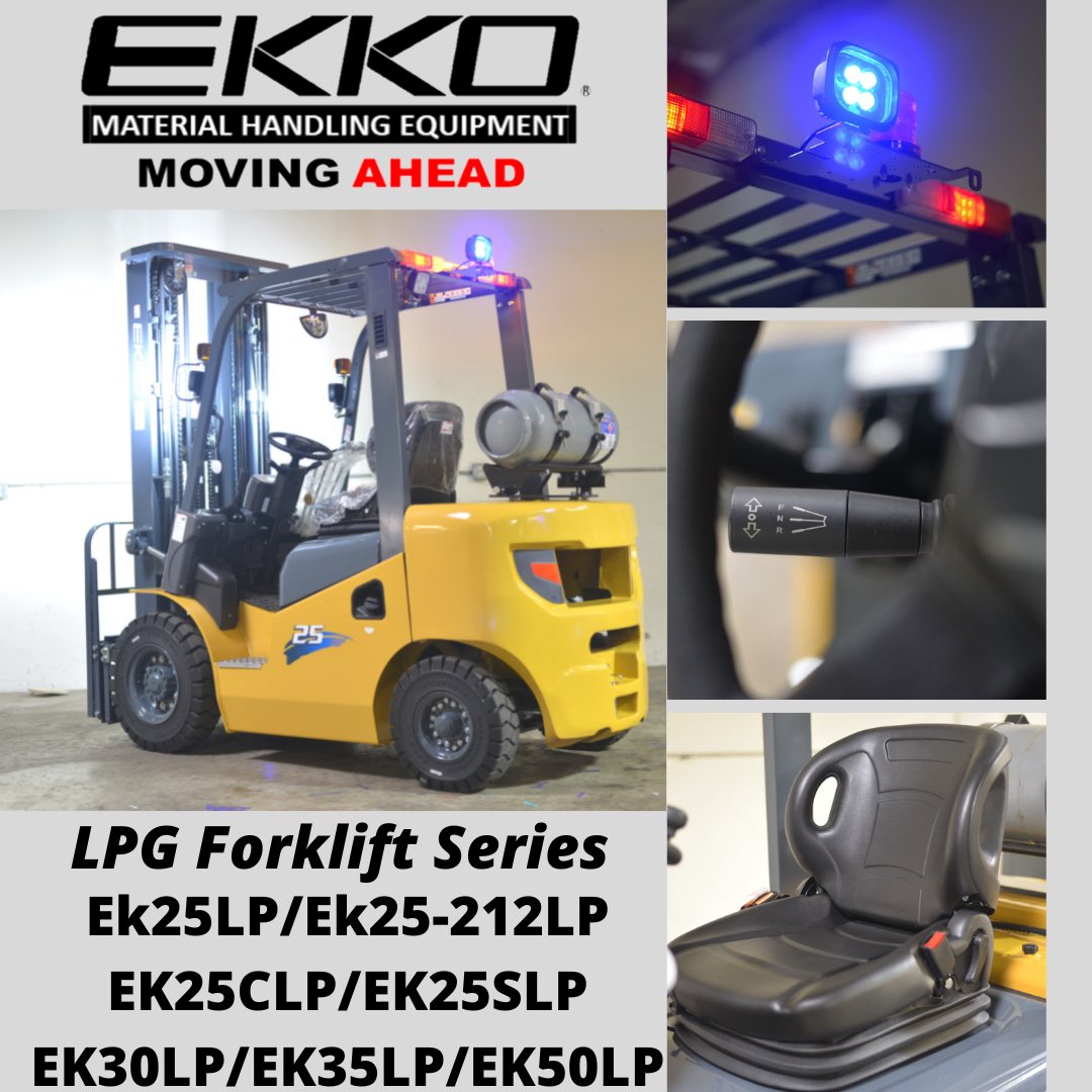 EKKOlifts's tweet photo. IN STOCK NOW! #EK25LP/#EK30LP series LPG forklifts! 5000-6000lbs Cap,189-212’’ lift. KUBOTA WG2503 LP Engine, Triple Mast, Free-lift, Side-Shift, Blue Light. 

contact us for more info!
https://t.co/WHEJyJzWDt
Info@ekkolifts.com
(877)232-6517
#ekkolifts #forklifts https://t.co/uLYOpkrbZo