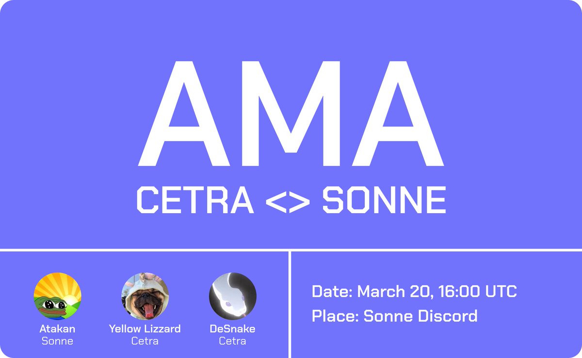 🎙️AMA Voice with @SonneFinance 

When: March 20, 16:00 UTC
Place: Sonne Discord

🧉Topic: Who needs delta-neutral strategies