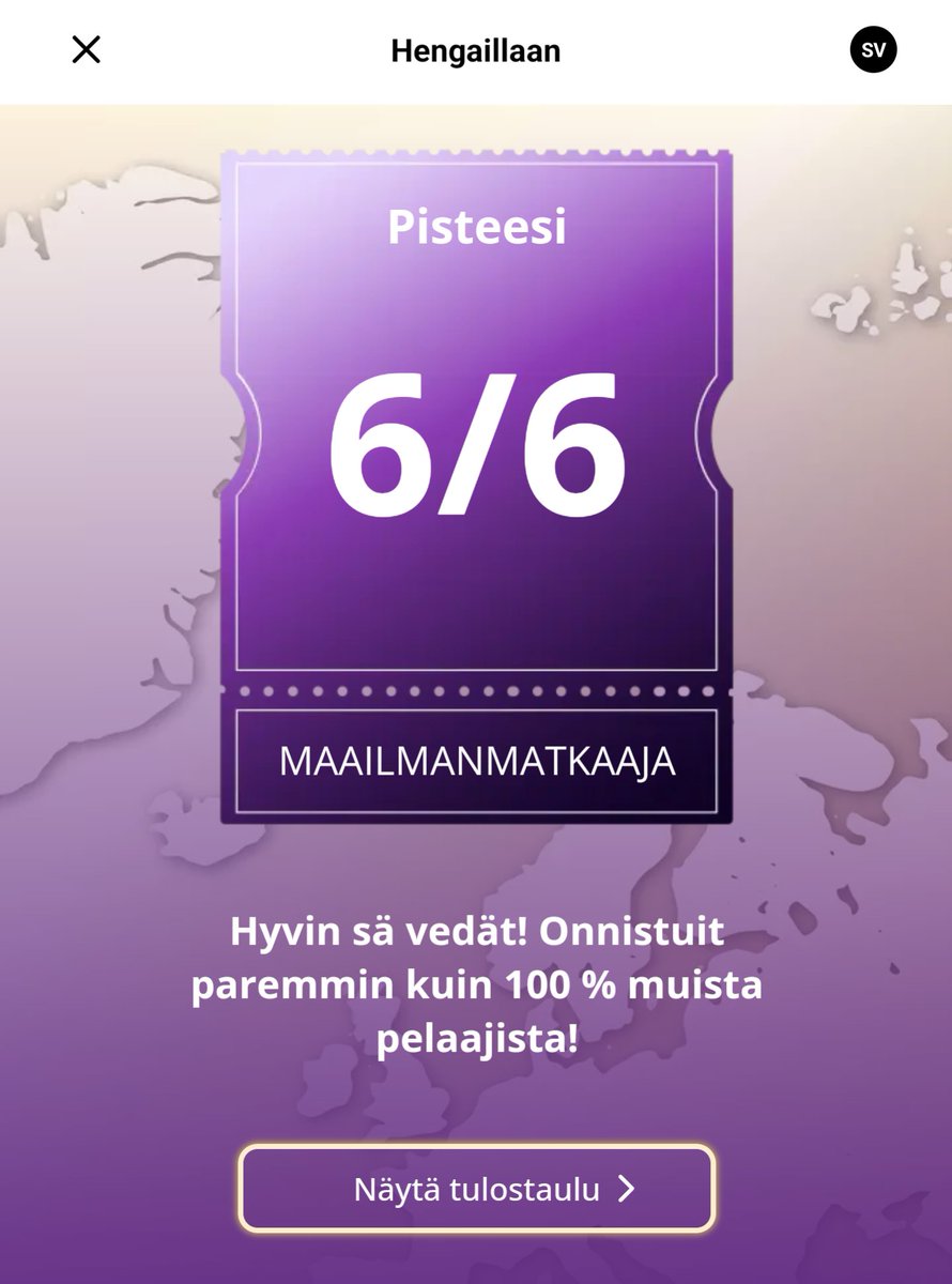 viltsuh's tweet photo. Ihan ok finaalitulos kotipelissä. Toivottavasti ohjelma saa jatkoa! #hengaillaan https://t.co/9XdPrcRBVr