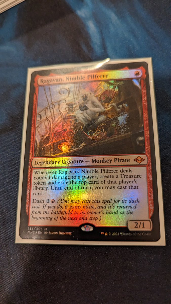 SleepAlters's tweet photo. Just opened a foil ragavan! 🤯🤯🤯 https://t.co/uHPZjyRRac