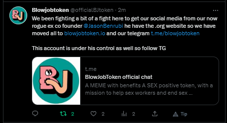Smeck91's tweet image. Apparently @JasonBenrubi decided to remove the tweet from  @officialBJtoken  as well so im reposting the tweet as an image.