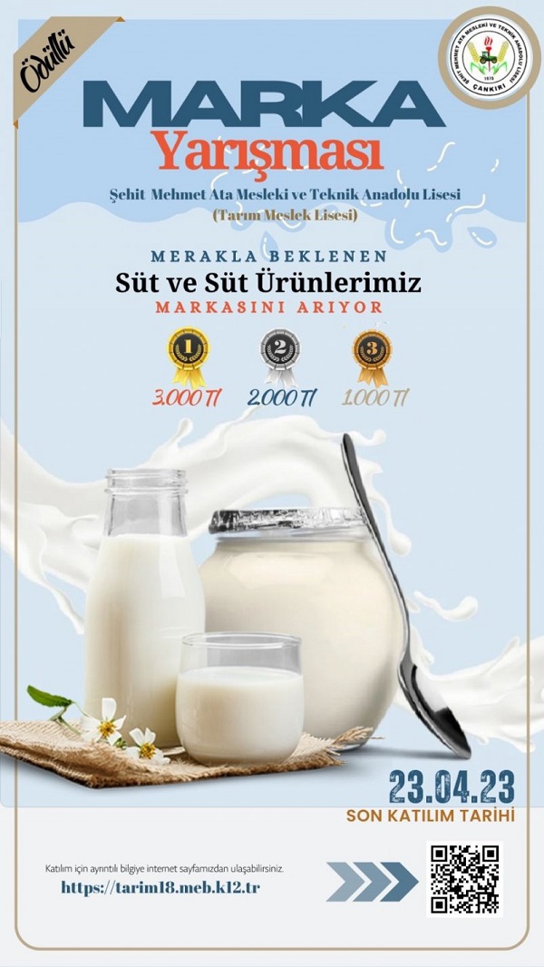 ŞEHİT MEHMET ATA MTAL’DEN ÖDÜLLÜ MARKA YARIŞMASI olay18.com/sehit-mehmet-a… 
#ŞehitMehmetAtaMTAL  #ÖdüllüMarkaYarışması  #SütÜrünleri  #Yoğurt  #Peynir  #Ayran