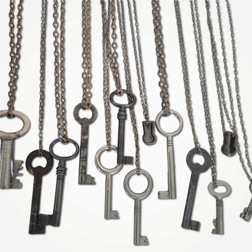 beatrixbell's tweet image. Wear a piece of history! These vintage skeleton key necklaces are available in our Algiers Point &amp;amp; French Quarter Locations. Circa 1850-1910. #key #skeletonkey #keynecklace #oneofakind #antiquebrass #vintagekey #vintagejewlery