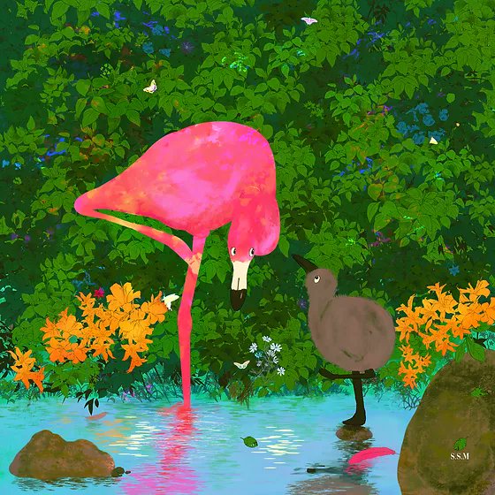 bookdepository.com/Flamingos-Who-… #picturebook #flamingos #Spring #NationalWorldStorytellingDay #storytime #Grandmalove #parenting #wildlife #nature #relaxing #socialandemotionallearning #overcomingshyness #selfesteem #family #values