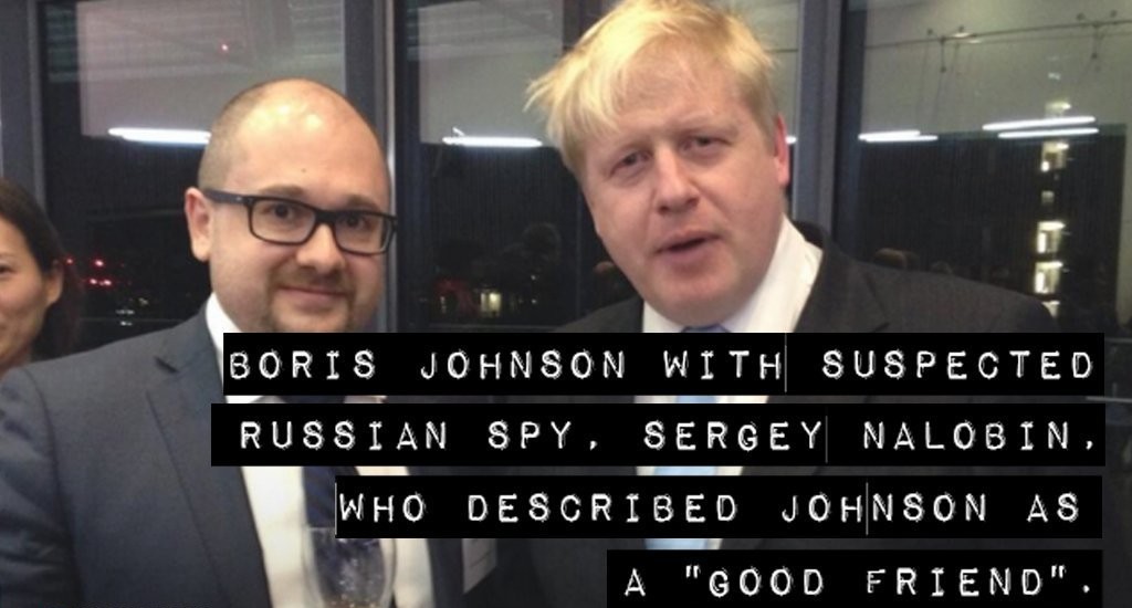 BORIS JOHNSON doesn't want this shared now his 'good friend' FSB agent Sergey Nalobin is safely back home in Russia. Please don't share this. #RussiaReport