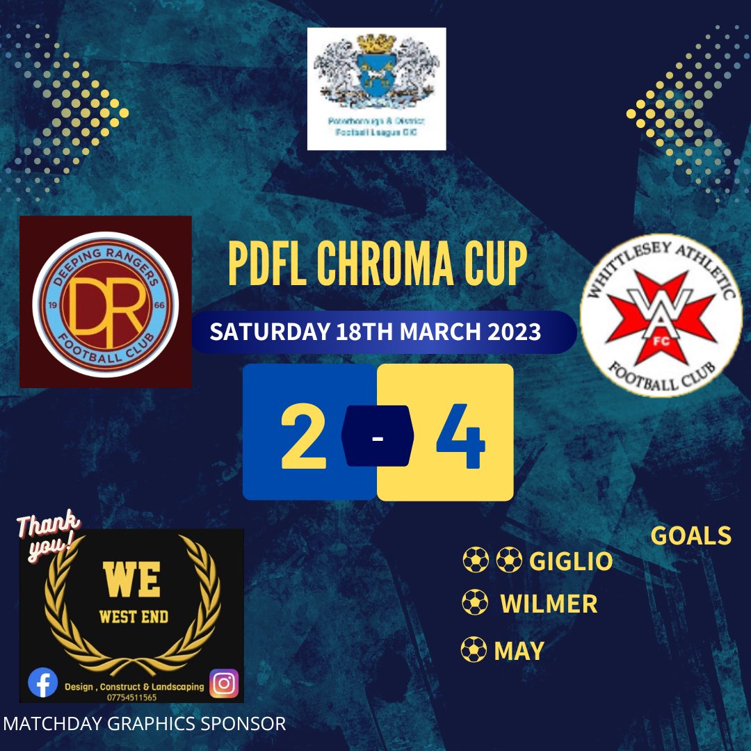 Victory on the road for our reserve side again this afternoon 👊 🚗 💨 

Our <a href="/PDFLUK/">Peterborough & District Football League</a> premier Divison opposition showed great fight second half after falling 3️⃣-0️⃣ behind at the break

But… <a href="/DGiglio95/">Dean Giglio</a> ended any hope of a fightback with a sublime chip. 😮‍💨

#UpTheRes 🔵⚫️ #Winners
