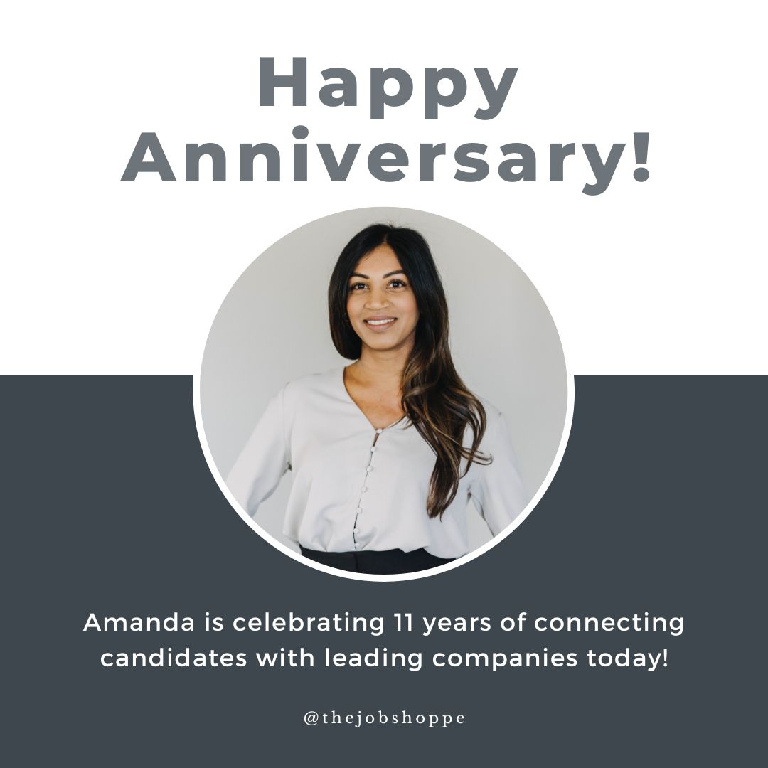 thejobshoppe's tweet image. Congratulations to our Director of Recruitment on another year of supporting our client&apos;s goals while helping candidates achieve their professional aspirations.

#workanniversary #11years #teamtjs #thejobshoppe #teamplayer
#celebration #congrats #herestomanymore #dreamteam