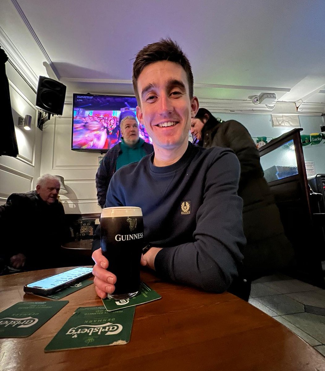 St Paddy’s yesterday, Grand Slam today. Gotta have a wee Guinness to celebrate that one 🏉👌 Back to the grind tomorrow 🤣