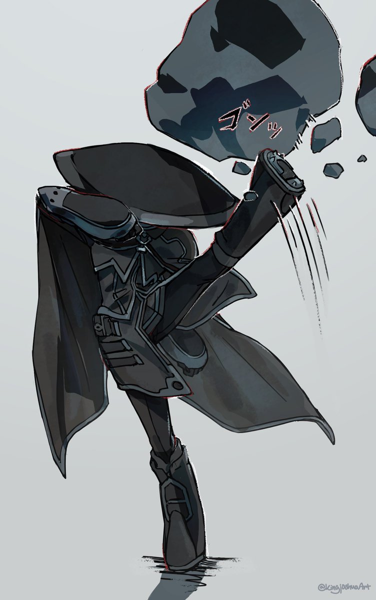 KingjoshuaArt's tweet photo. 軽そうな構えで岩を蹴っ飛ばす不動卿

いつもと全然違うですが、お師さまがせっかくこんなにかっこいいからたまにこんな風に描かないともったいない！
#メイドインアビス #miabyss #オーゼン https://t.co/QVAK2FzE45
