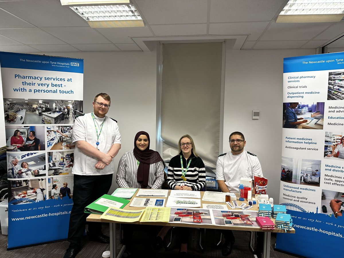 sinead_ned's tweet photo. Promoting pharmacy as a career today @NewcastleHosps @NuTHPharm Great job everyone one. Inspiring lots of people https://t.co/mWizfSKD9z