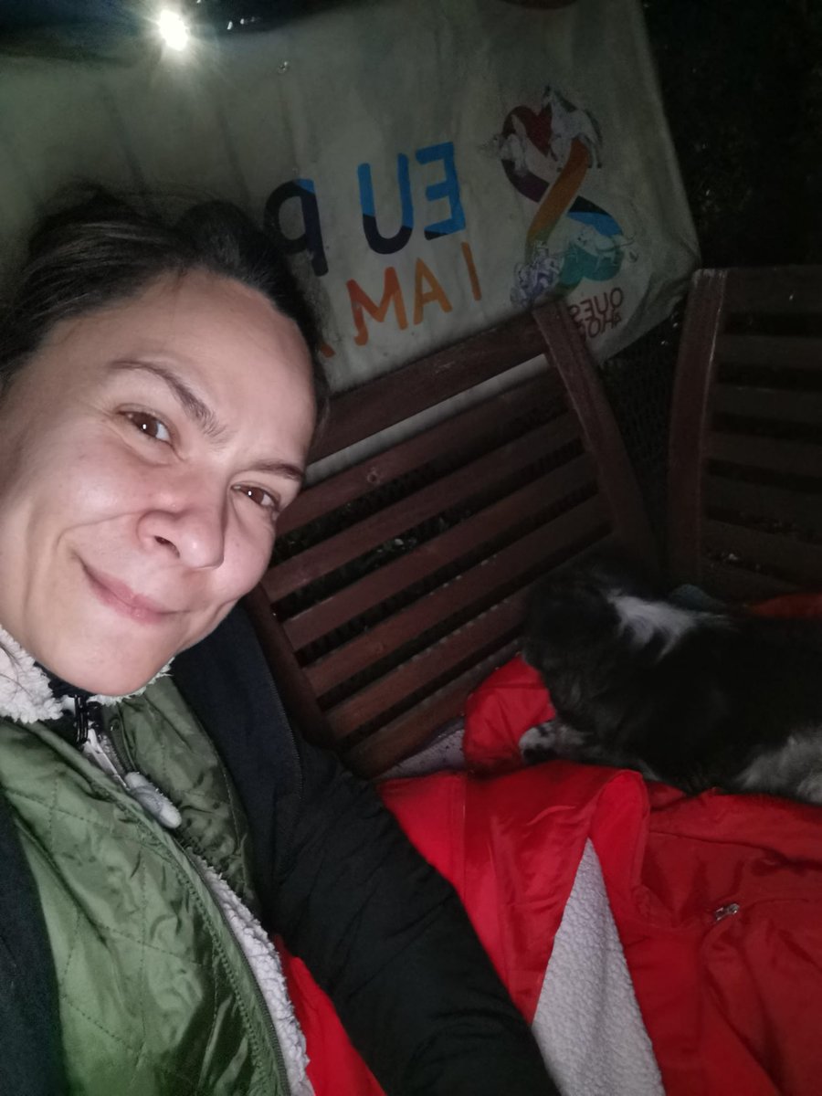 Paws2RescueUK's tweet photo. Tonight Paws2Rescue across the globe Sleep Out in support of 13 yo Ashley as he celebrates 2 years in his tent! In Romania our rescuers are sleeping in tents and on benches. Please, please donate  re tweet and support Ashley's incredible challenge.
https://t.co/bjfEz2587e https://t.co/wHnCRrPe9I