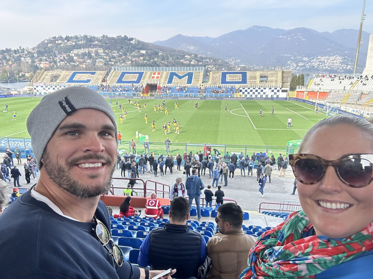 dRoy's tweet photo. Was lucky enough to check out the @FCComo1907 game today! Randomly the two teams had some old school legends playing - Fabregas &amp; Buffon. como won 2-0. #goComo https://t.co/HlYio5371p