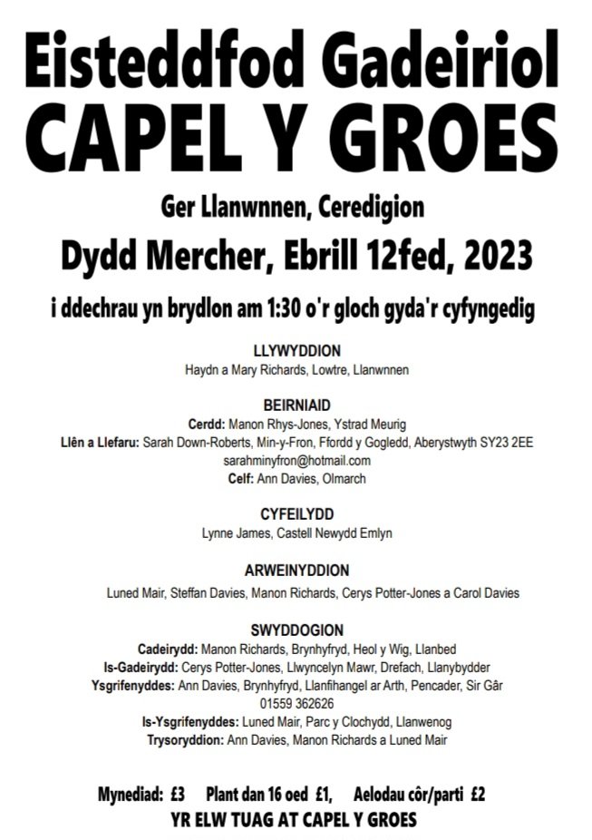 Eisteddfod Capel y Groes tweet media