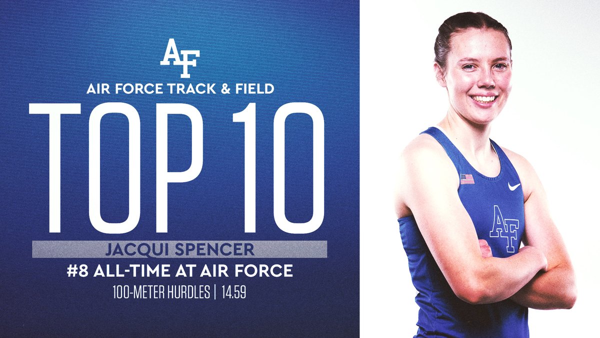 AF_TFXC's tweet photo. What a start for Jacqui Spencer ... the EIGHTH-FASTEST 100-meter hurdles time in Air Force history during her outdoor debut (14.59)! https://t.co/waCWKSjf4t